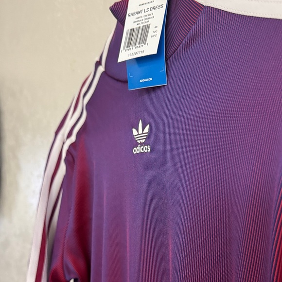 Adidas Women's Long Sleeve Dress in Rich Purple - Picture 4 of 4